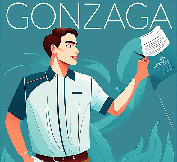 AI rendering of Gonzaga Magazine survey