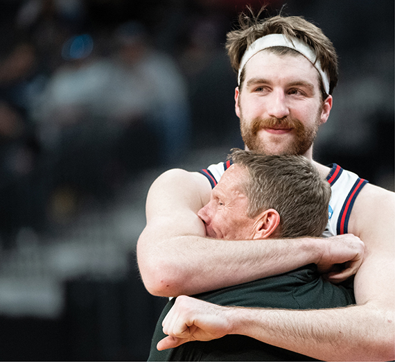 Drew Timme is as grateful to his coach (Coach Few) as his coach is to him.