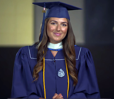 Arcelia Martin at commencement 2020