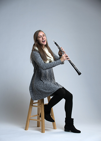 Megan Schultz is a highly skilled oboe player. (GU photo) 