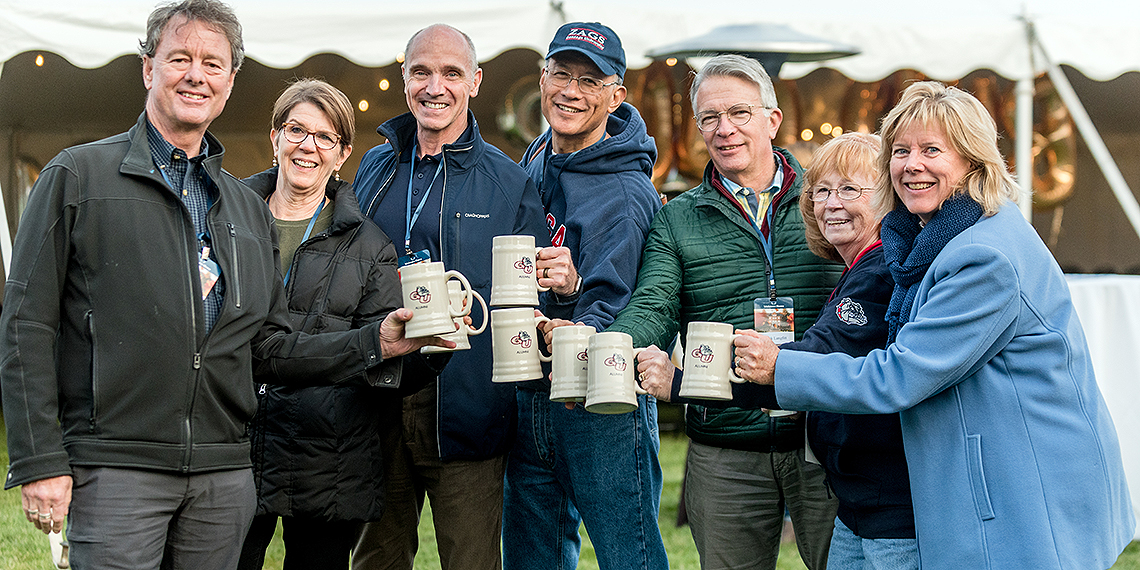 Alumni at Oktoberfest for Alumni Reunion 2019. 