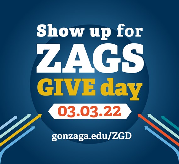 Show up for Zags give day Mar 3 2022