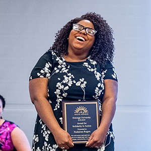 african american woman laughing