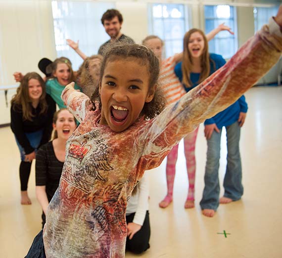 Youth dancing as part of ZagDance program. (GU photo)