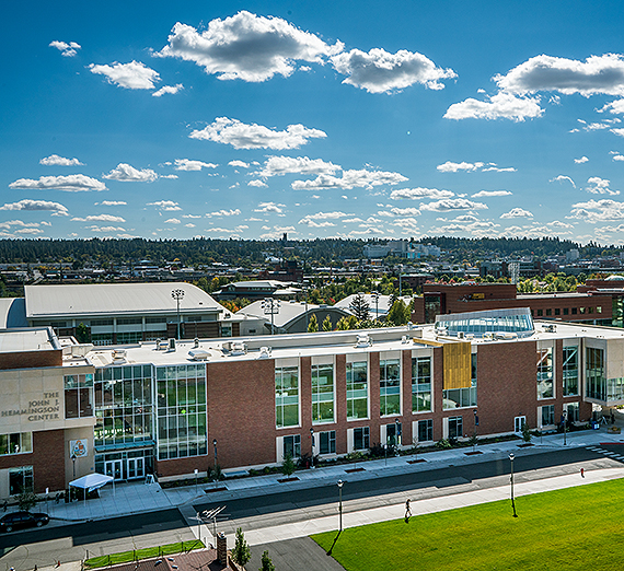 An aerial view of campus (GU photo)