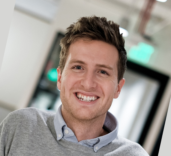 young man in office setting