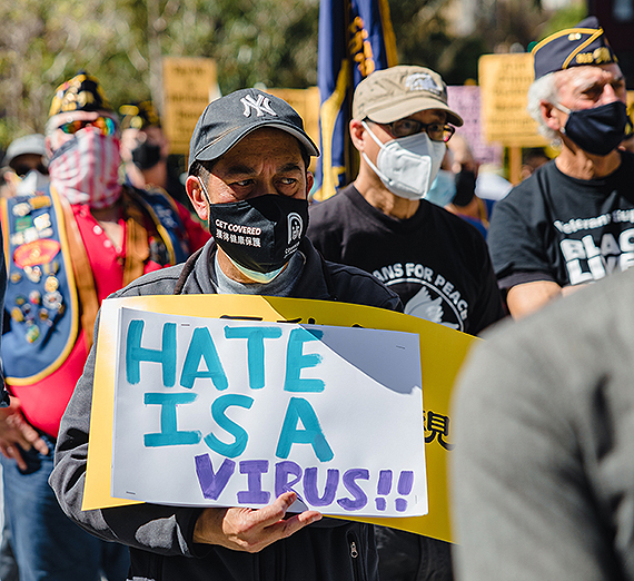 A protest against hate. (Photo courtesy Jason Leung via Unsplash)