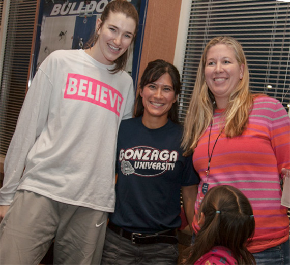 Former Gonzaga women's basketball player Sandy (Gere) Zimmerman