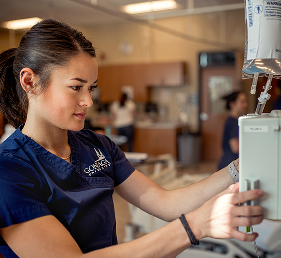 Gonzaga’s nursing department offers a humanistic, Jesuit approach to nursing across three degrees — a Bachelor of Science in Nursing (BSN), a Master of Science in Nursing (MSN), and a Doctorate of Nursing Practice (DNP) — and a whole host of programs. 