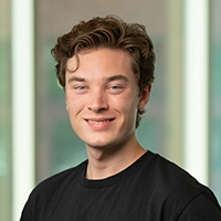 Headshot of Evan Nessen, GU student.