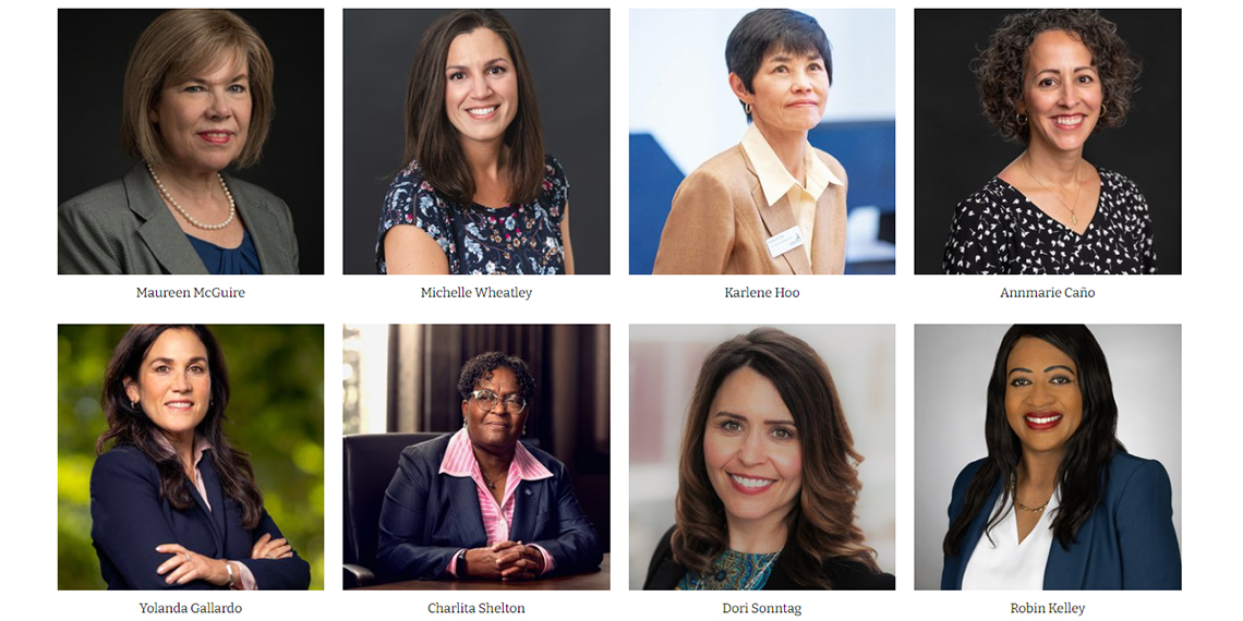 Shown above (l to r) - Top: Maureen McGuire, Michelle Wheatley, Karlene Hoo,  Annemarie Caño. Bottom: Yolanda Gallardo, Charlita Shelton, Dori Sonntag, Robin Kelley.