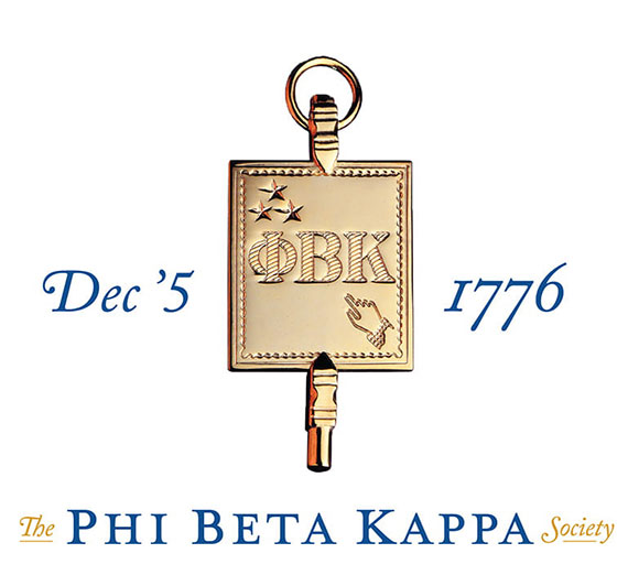 Image of a Phi Beta Kappa Key with December 5 1776 written in text