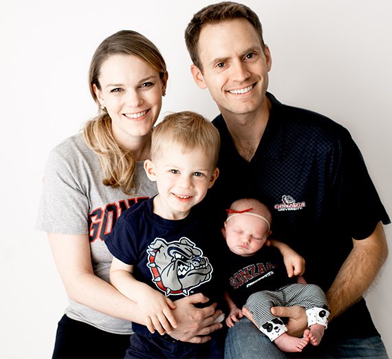 Andre and Trish Gallant with children