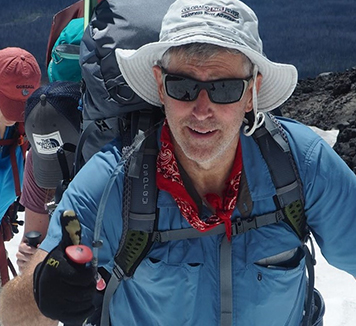 Bruce Hough climbs mountain