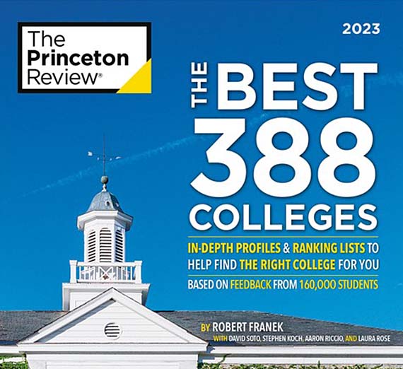 The Princeton Review Best 388 Colleges cover - Courtesy of The Princeton Review