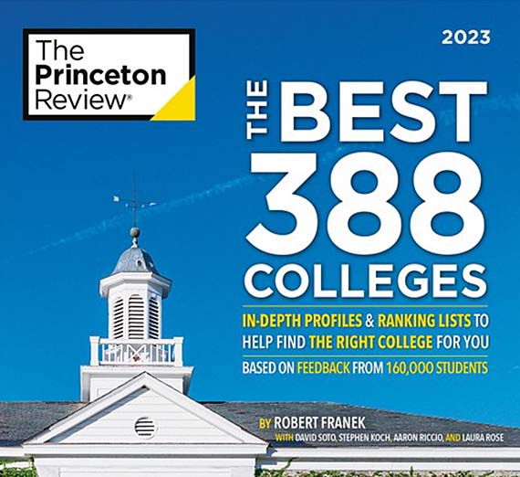 The Princeton Review Best 388 Colleges cover - Courtesy of The Princeton Review 