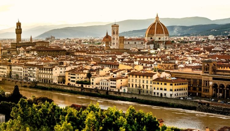 Sunset view from Piazzale Michelangelo