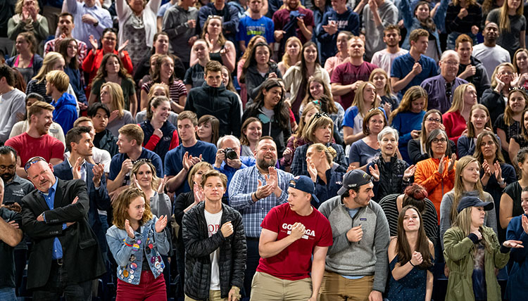 Gonzaga community at Rick Clark Event