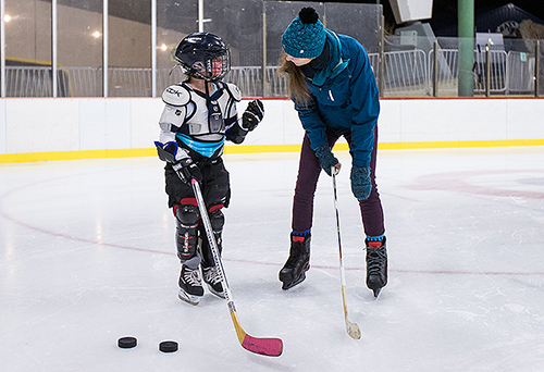 Professor Mark Derby's exceptional hockey program. GU photo