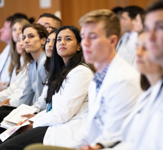 UW students at the UWSOM anatomy capstone presentation.