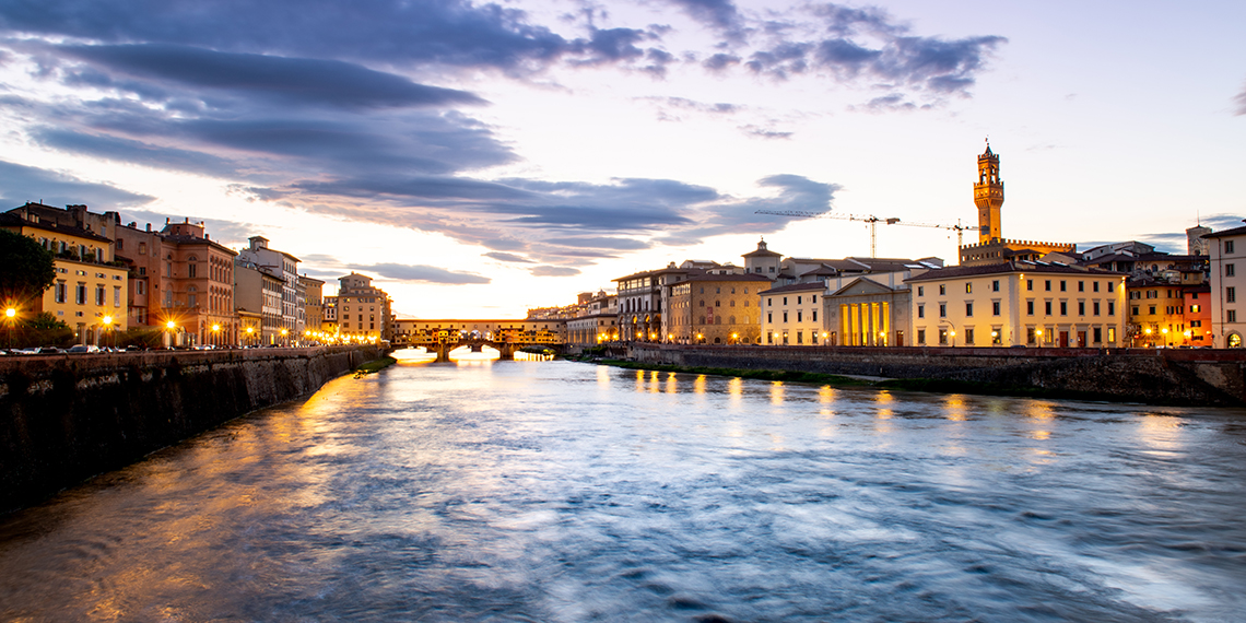 The River Arne in Florence Italy