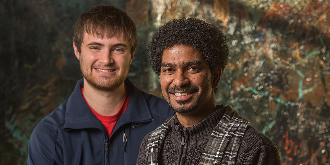 Gonzaga students Manoj Thirupal and Aaron Danowski