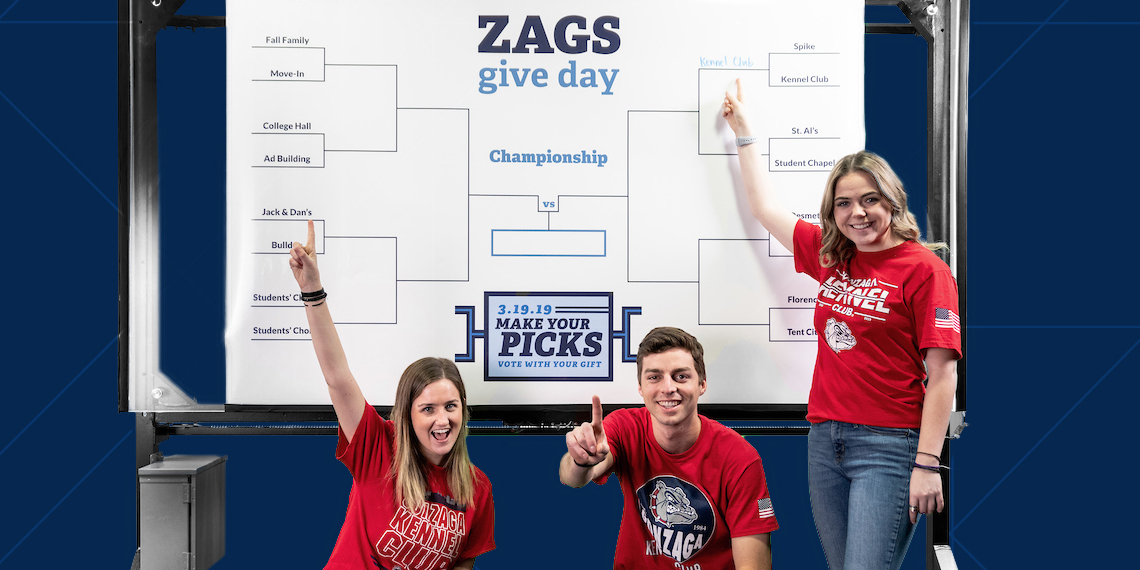 Zags Give Day bracket challenge