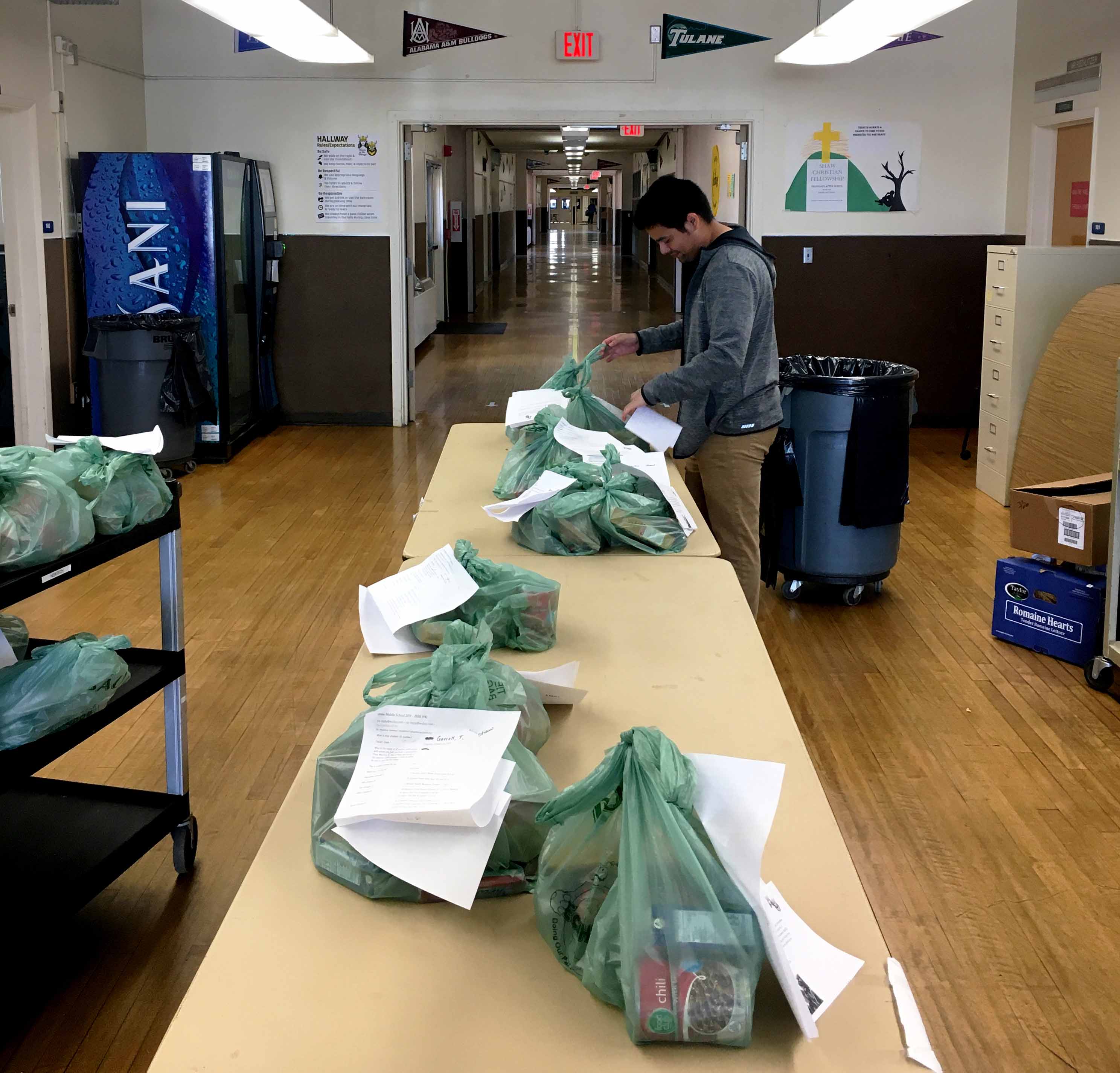 Americorps Member works at middle school.