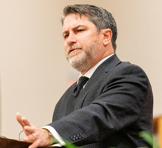 Patrick Deneen at podium