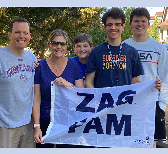 family with zag fam flag