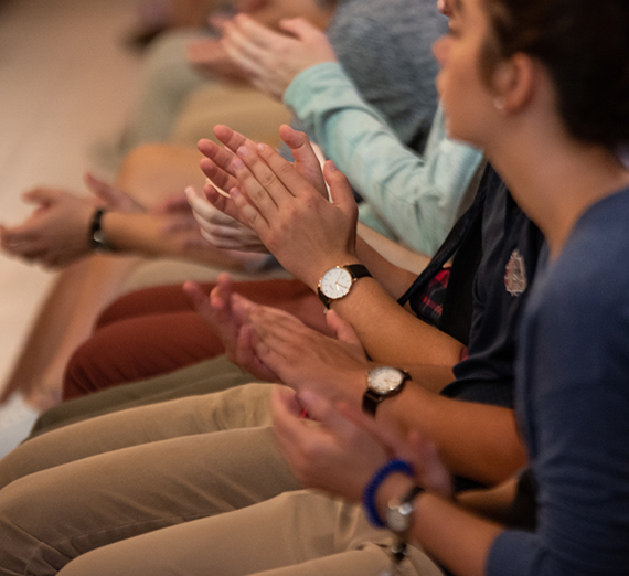 Students applaud faculty at 2019 academic convocation