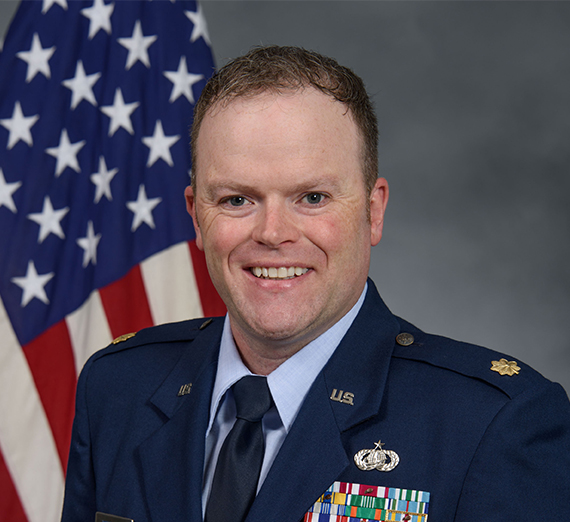 headshot of military leader in blues 