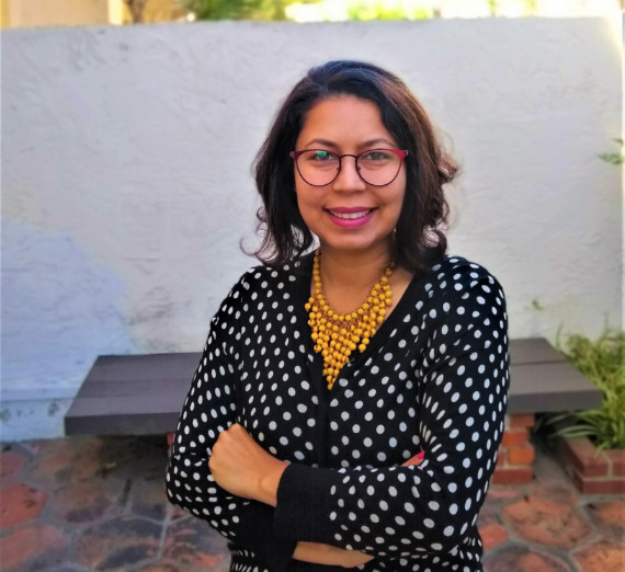 Mask artist from Michoacan, Mexico displays his work