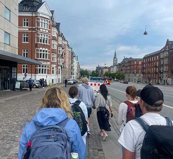 a busy street in Copenhagen