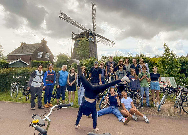 Group with Windmill