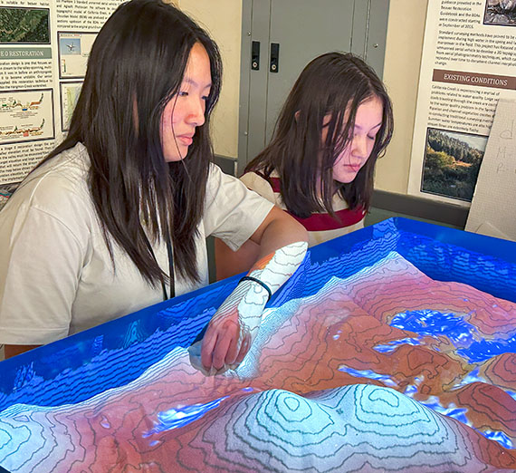 colorful sand table