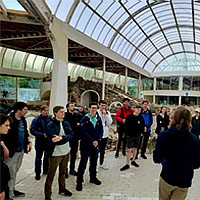 Students at the Blue City.