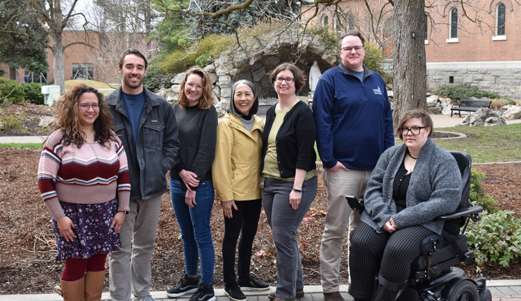 Picture of Gonzaga's student affairs staff outside.