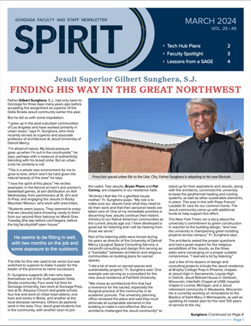Cover page of March 2024 Spirit Newsletter.