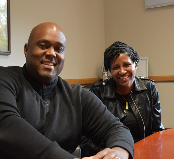 Associate Chief Diversity Officer Kristin Finch and Assistant CDO Shawn Washington.