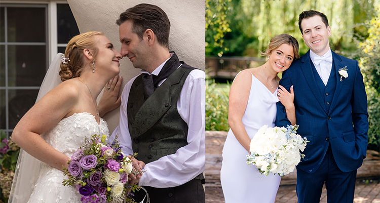 People at a wedding.