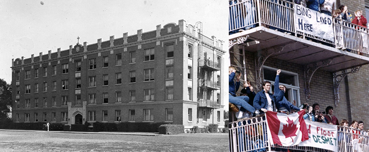Old photos of DeSmet Hall.