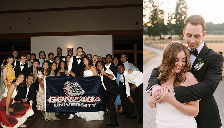 Two weddings side by side.