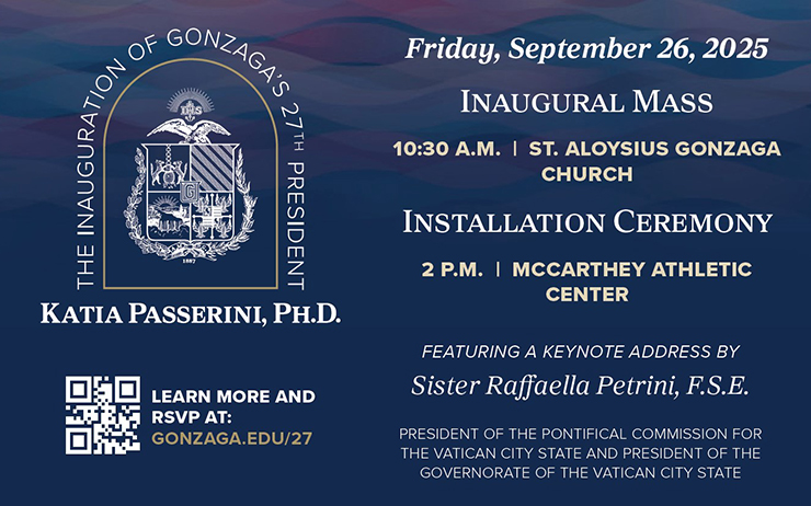 Invitation to the inauguration of Dr. Passerini.