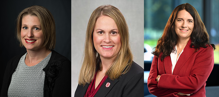 Three headshots of women.