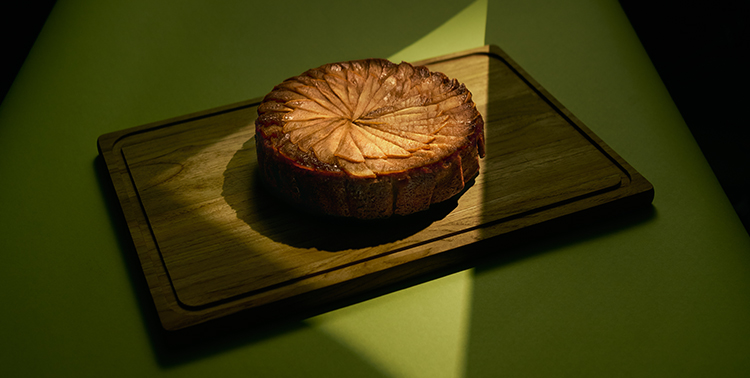 A pear upside down cake