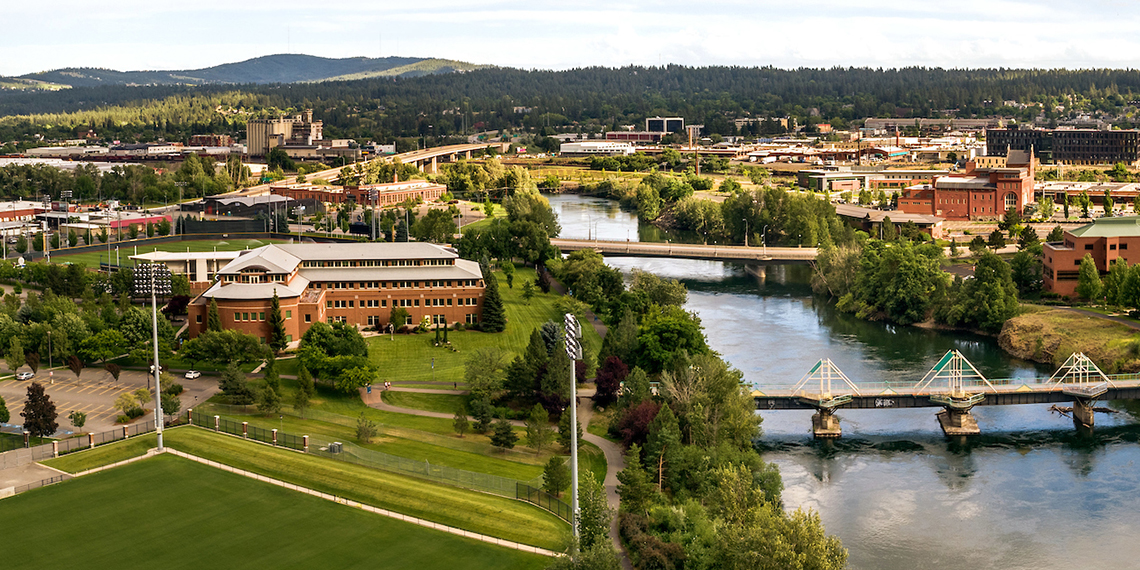 Gonzaga University School of Law on the Spokane River