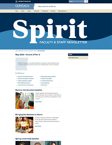 A screenshot of the May Spirit website.