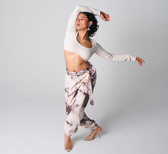 Ishiti Mili posing in dance position