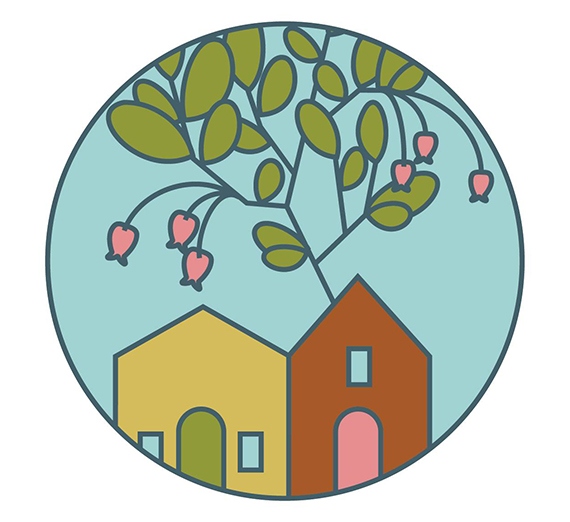 Logo for Manzanita house, a nonprofit to help immigrants.